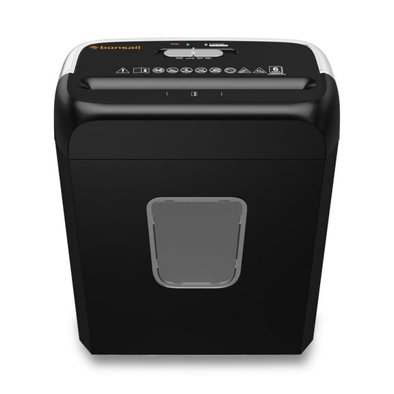 Bonsaii Paper Shredder 6-Sheet Cross Cut Shredder for Home Office Use