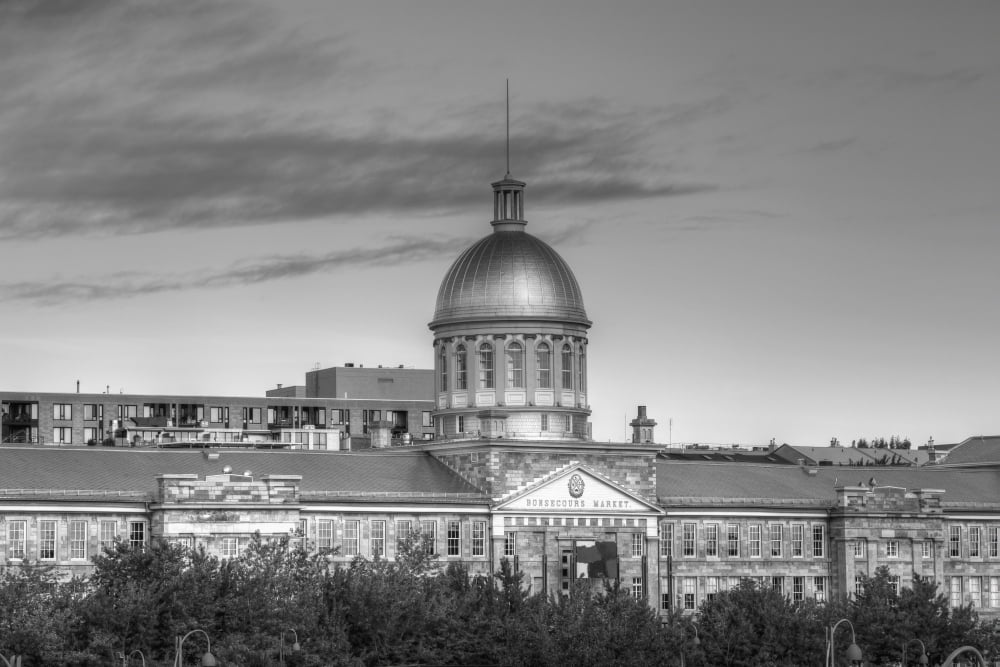 Bonsecours Market Montreal Quebec Canada Canvas Art - David Chapman Design Pics (19 x 12)