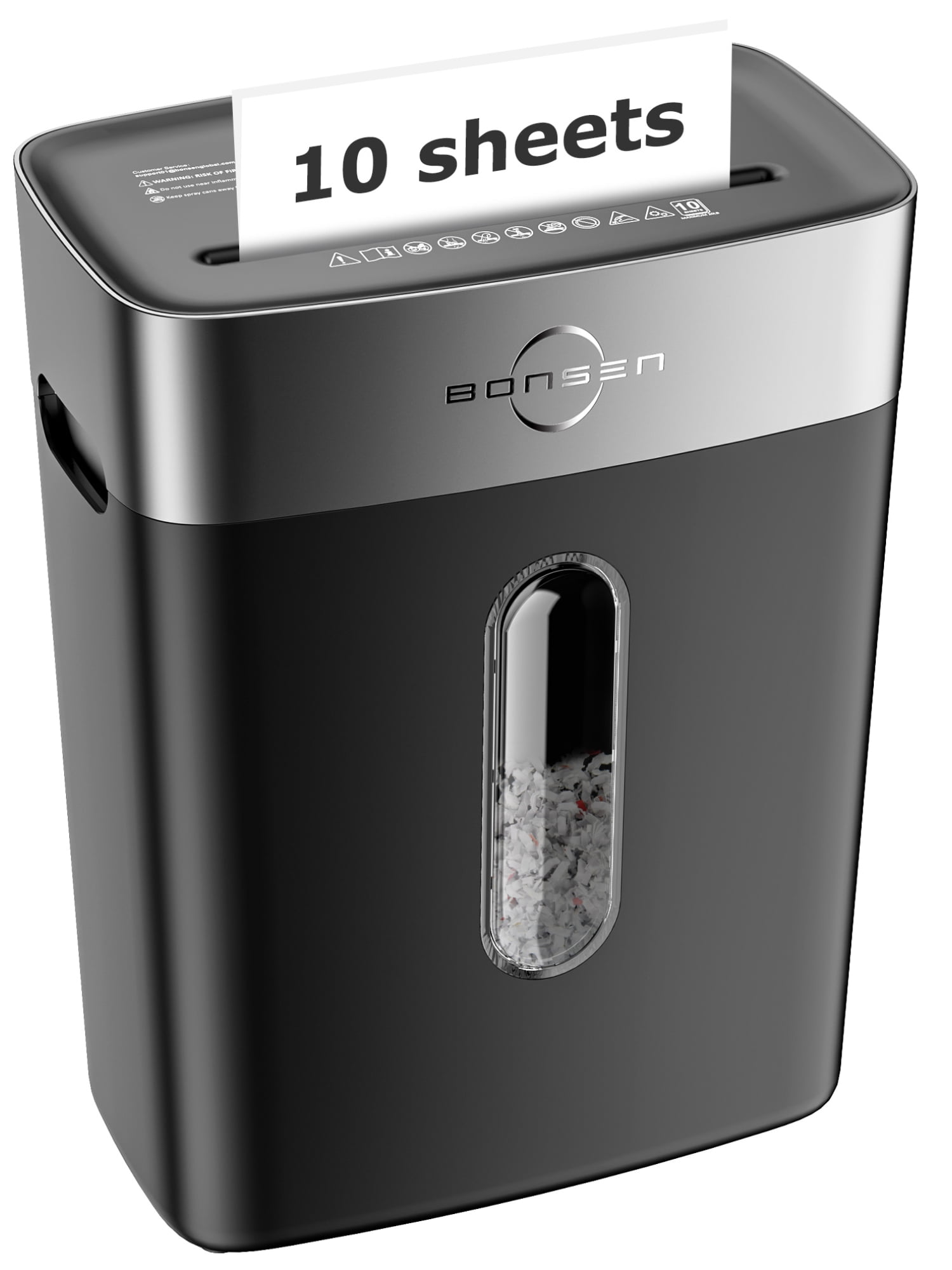 Walmart Saving of  Bonsen 10-Sheet Cross Cut Home & Office Paper Shredder, 4 Gallons Wastebasket
