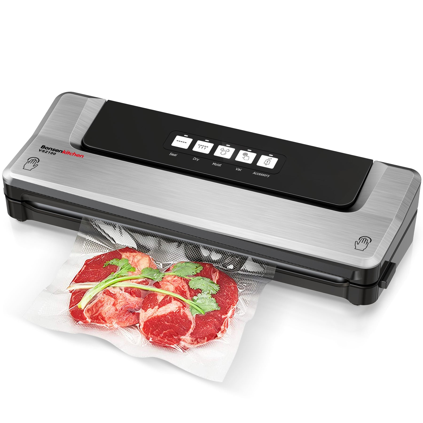 Bonsenkitchen Compact Automatic 5-in-1 Vacuum Sealer Machine for Food