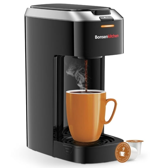 Bonsenkitchen Single Serve Coffee Maker for K-Cup Capsule, One Cup of Coffee Small Coffee Machine