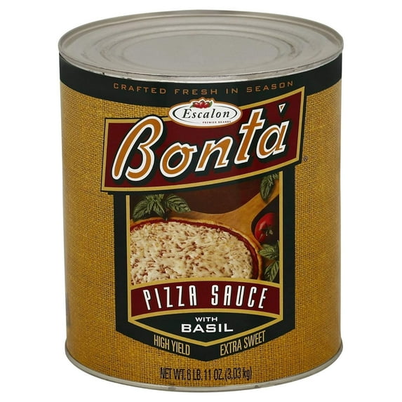 Bonta Fancy Pizza Sauce/Basil, 107 Ounce - 6 per case.