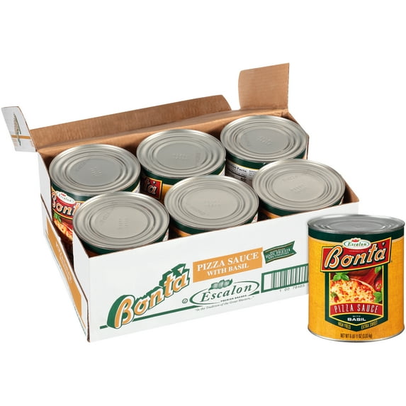 Bonta Pizza Sauce with Basil, 107 oz. Can, 6 Per Case