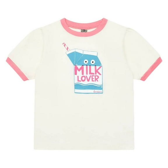 Bonton Kids Milk Printed Cotton T-Shirt, Size 8Y