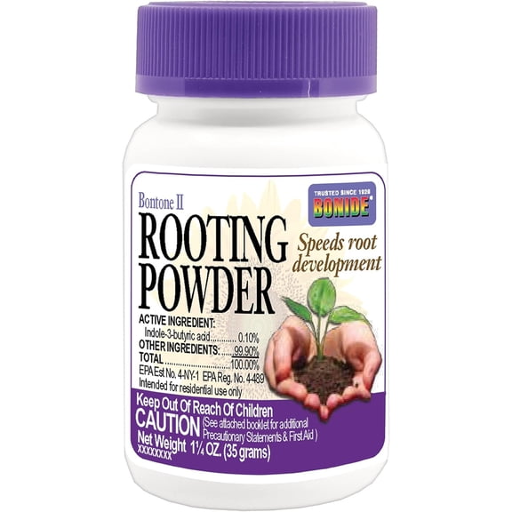 Bontone II Rooting Powder, 1.25 oz Ready-to-Use Dust for Houseplants and Transplants Speeds Root Development