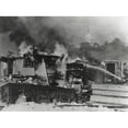 thumbnail image 1 of Bonus Army Shacks On Fire At Anacostia Flats History (36 x 24), 1 of 2