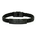 BonusBrother Engraved Braided Leather Bracelet A Constant Reminder