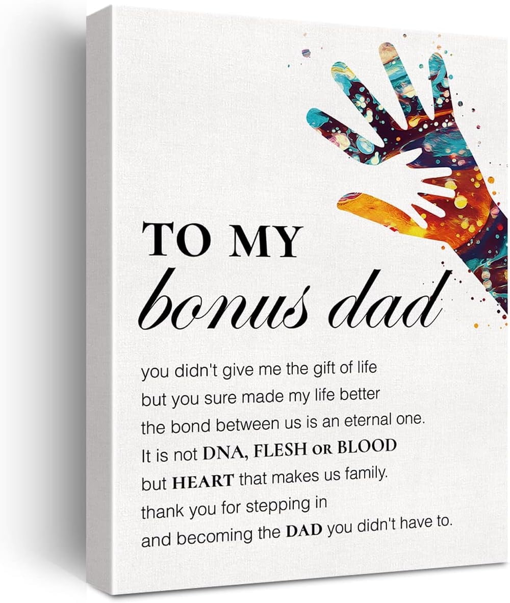 To My Bonus Dad - Heart Makes Us Family - Bifold Wallet