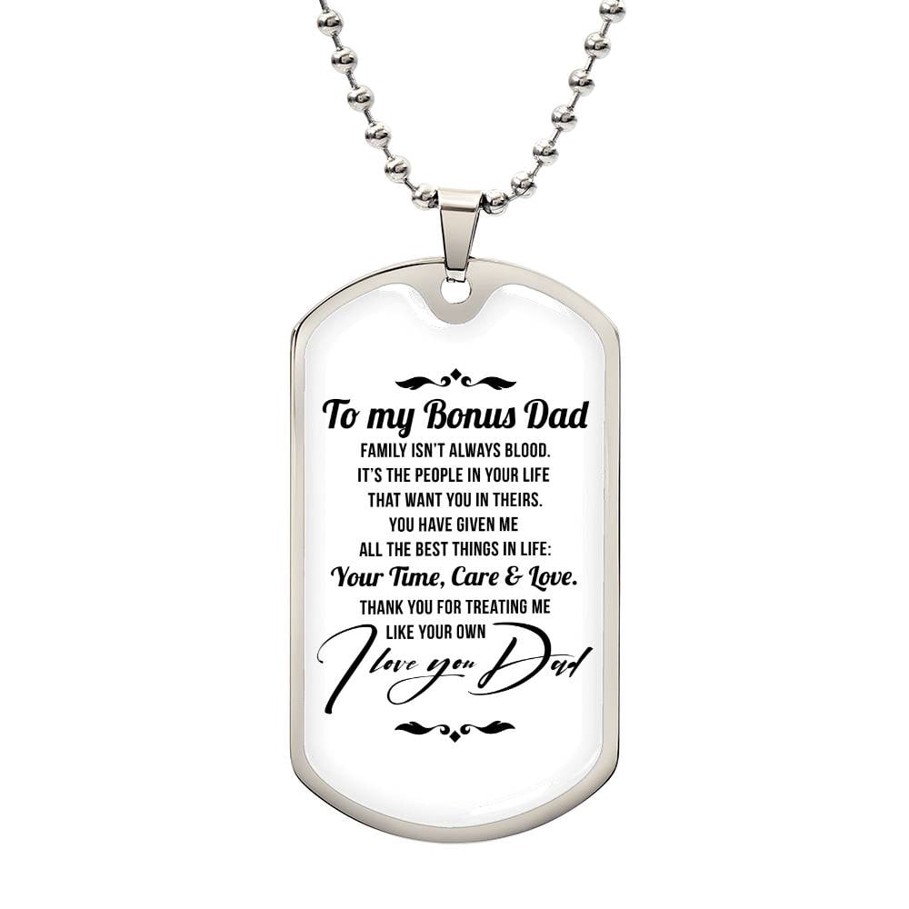 Smilelife "To My Bonus Dad" Vintage Tin Sign - 8x12 Inch Father's Day Birthday Gift