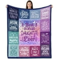 thumbnail image 1 of Bonus Daughter Gifts Blanket, Gift for Bonus Daughter, Stepdaughter Gifts from Stepmom, Bonus Daughter Gifts from Stepmom, Bonus Daughter Birthday Gifts for Stepdaughter Throw Blanket 50" X 60", 1 of 6