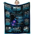 thumbnail image 1 of Bonus Daughter Gifts, Step Daughter Gifts from Stepmom/Stepdad, Gifts for Bonus Daughter, Unbiological Daughter Gifts from Mom, Bonus Daughter Birthday Gifts from Stepmom Throw Blanket 60x50, 1 of 6