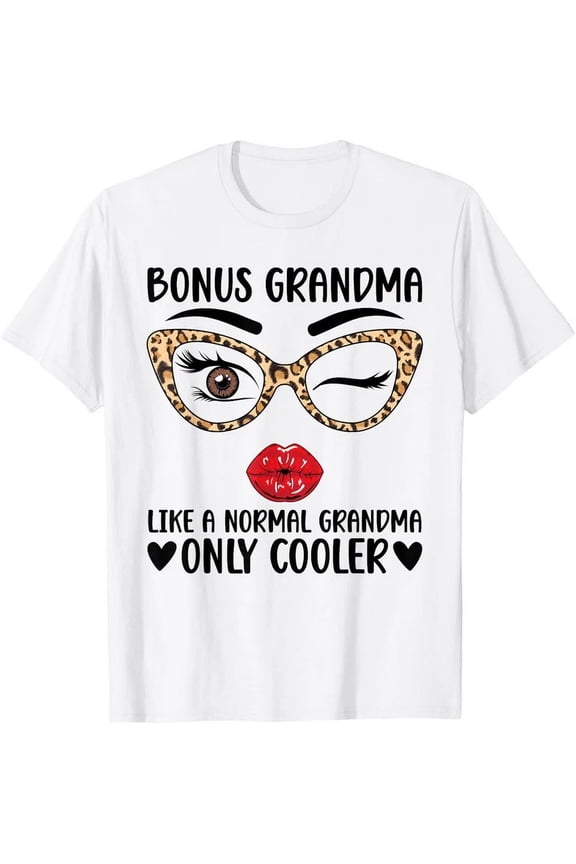 Bonus Grandma Cool Bonus Grandmother Step Grandma T-Shirt WHITE Unisex S-5XL Hot Trending Shirt, Vintage Birthday Gift