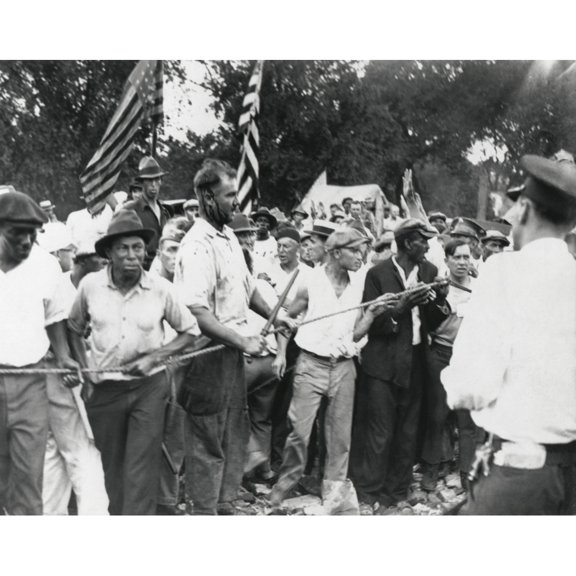 Bonus Marchers Confront Washington History (24 x 18)