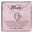 thumbnail image 1 of To My Bonus Mom, Christmas Gift, Bonus Mom Gift, Bonus Mom Necklace, Stepmom Gift from Bride, Step Mom Gift - Forever Love Necklace - White Gold or Yellow Gold - Gift Box, 1 of 5