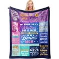 thumbnail image 1 of Bonus Mom Gifts - Bonus Mom Blanket - Stepmom Gifts - Mother''s Day Birthday Gift for Stepmother - Bonus Mom, Stepmom, Throw Blanket 60x80, 1 of 6