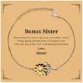 thumbnail image 1 of Bonus Sister Motivational Gifts from Sister, Remember to never give up no matter what, Inspirational Birthday Sunflower Bracelet for Bonus Sister, 1 of 5
