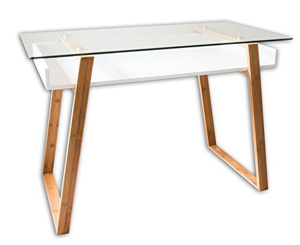 Bonvivo Designer Desk Massimo, Modern Secretary in a Contemporary Design, Clear - image 1 of 8