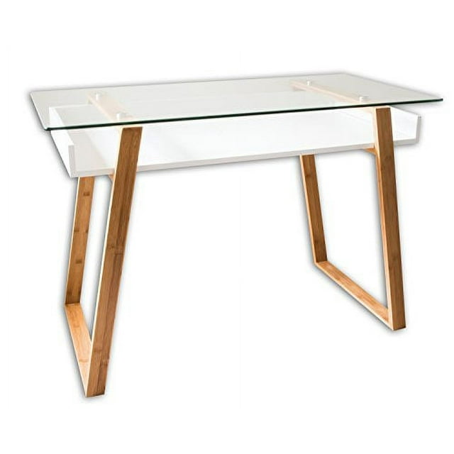 Bonvivo Designer Desk Massimo, Modern Secretary in a Contemporary Design, Clear