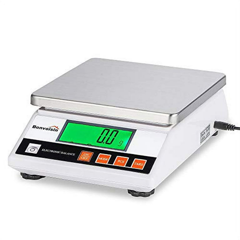  Precision Scale 10kgx0.1g,Accurate Electronic Balance,Industrial  Counting Scale for Laboratory,Jewelry Store,Kitchen(10kg, 0.1g) : Office  Products