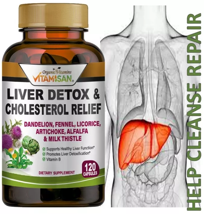 Bonzelo Best Liver Cleanse Repair Pills Detox Cleanser Supplements Men
