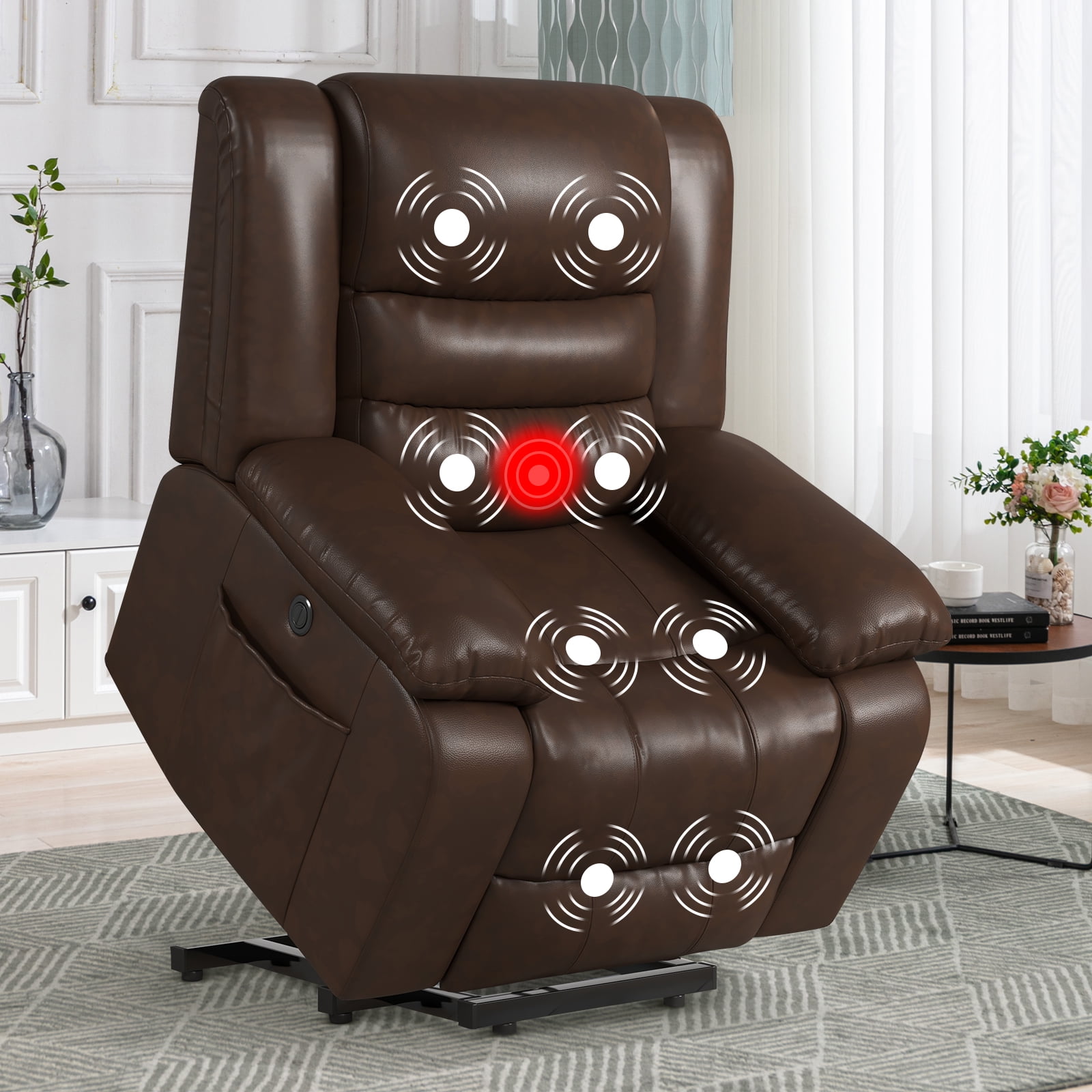 Bonzy Power Lift Recliner,Elderly Lift Chair with Heat