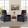 thumbnail image 1 of Bonzy Home Electric Recliner with Massage Therapy Set of 2 Black, 1 of 11