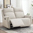 thumbnail image 1 of Bonzy Home Fabric Manual Loveseat Recliner with Center Console, Hidden Storage & Cup Holders — Dual Manual Reclining Sofa for Living Room & Meeting Room, 1 of 7