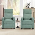 thumbnail image 1 of Bonzy Home Electric Recliner with Massage Therapy, for Living Room & Bed Room, Green, Set of Two, 1 of 8