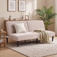 thumbnail image 1 of Bonzy Home Futon Sofa Bed Corduroy Futon Couch with Adjustable Backrest, Convertible Folding Futons Sofa Couches for Small Spaces Living Rooms Apartment Office (Beige), 1 of 7