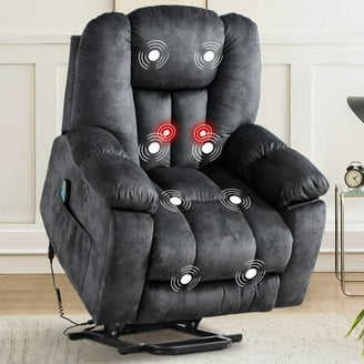 Power Lift Recliner with Overstuffed Pillow, Motorized Living Room