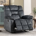 thumbnail image 1 of Bonzy Home Gray Manual Recliner Single Sofa Chair, Wide Backrest with Overstuffed Padded Headrest,Gray, 1 of 7