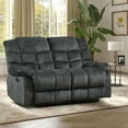 thumbnail image 1 of Bonzy Home Manual Reclining Chair Double Recliner Loveseat Sofa Set Adjustable Backrest Living Room Sets, 1 of 7