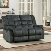 Bonzy Home Manual Reclining Chair Double Recliner Loveseat Sofa Set Adjustable Backrest Living Room Sets