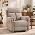 thumbnail image 1 of Bonzy Home Manual Reclining Chair, Modern Single‑Seat Recliner Sofa for Adult with Padded Armrests and Adjustable Backrest for Living Room, Bedroom & Reading Room, Taupe, 1 of 6