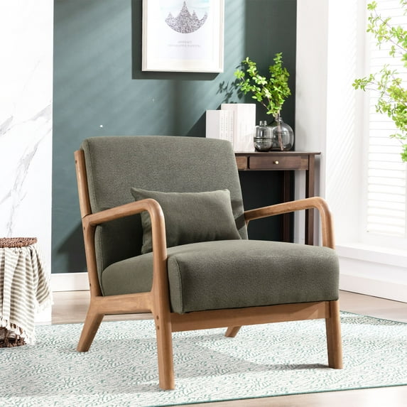 Bonzy Home Mid Century Modern Accent Chair, Green