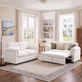 thumbnail image 1 of Bonzy Home Modular Corduroy Sectional Sofa with Pull Out Sleeper, Convertible L-Shaped Couch, Free Combination Upholstered Sofa Bed for Living Room, 1 of 11
