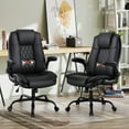thumbnail image 1 of Bonzy Home Office Chair Set of 2 with Massage Adjustable Arm and Height Computer Desk Chairs Heavy Duty Design Ergonomic High Back Cushion Lumbar Back Support Big and Tall Chair, 1 of 8