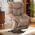 thumbnail image 1 of Bonzy Home Power Lift Recliner Chair for Elderly, Heavy Duty and Safety Motion Reclining Mechanism-Antiskid Fabric Sofa Living Room Chair with Overstuffed Design,Light Tan, 1 of 8
