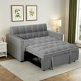 thumbnail image 1 of Bonzy Home Pull-Out Sleeper Sofa Bed with Adjustable Backrest – Modern Convertible 3-in-1 Couch for Living Room & Bedroom, Easy Assembly, 1 of 7