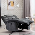thumbnail image 1 of Bonzy Home Recliner Chair Breathable Fabric Reclining Chair Manual Sofa for Living Room, Gray, 1 of 9