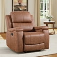 thumbnail image 1 of Bonzy Home Recliner Chair Breathable Fabric Reclining Chair Manual Sofa for Living Room, 1 of 6