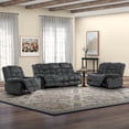 thumbnail image 1 of Bonzy Home Manual Reclining Sofa Set, Adjustable Backrest Single Chair, Loveseat & 3-Seat Couch for Living Room Leisure Use, 1 of 8