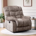 thumbnail image 1 of Bonzy Home Recliner Chairs for Living Room Manual Reclining Chair Single Sofa for Bedroom,Light Taupe, 1 of 5