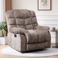 thumbnail image 1 of Bonzy Home Recliner Chairs for Living Room Manual Reclining Chair Single Sofa for Bedroom,Light Taupe, 1 of 5