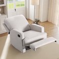 thumbnail image 1 of Bonzy Home Recliner Chair, Adjustable Backrest, Modern Design – Comfortable Manual Recliner for Living Room, Bedroom & Office, White, 1 of 6