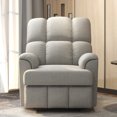 Bonzy Home Rocker Recliner Chair Glider for Living Room in Soft Fabric