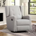 thumbnail image 1 of Bonzy Home Swivel Rocking Chair, Rocker Recliner Chair, Glider Chair, Manual Recliner for & Living Room, Gray, 1 of 7