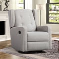 thumbnail image 1 of Bonzy Home 360° Swivel Rocking Chair, Rocker Recliner Chair, Glider Chair, Manual Recliner for & Living Room, Gray, 1 of 8