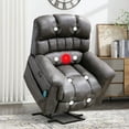 thumbnail image 1 of BonzyHome Large Power Lift Chair Recliner for Elderly, Heavy Duty Electric Lift Recliner with Massage,For tall men,Gray, 1 of 11