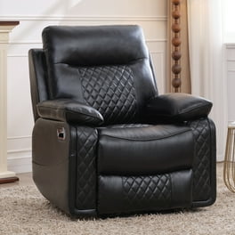 Chic Home Ramsay Microfiber Armless Quilted Recliner Chair Blue Walmart